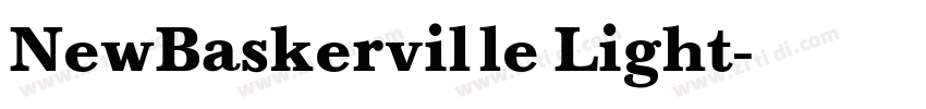 NewBaskerville Light字体转换